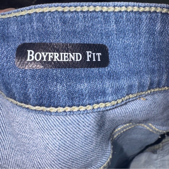Judy Blue KENNA MID RISE‎ BLEACH WASHED CUFFED BOYFRIEND Size 16W - Picture 4 of 6
